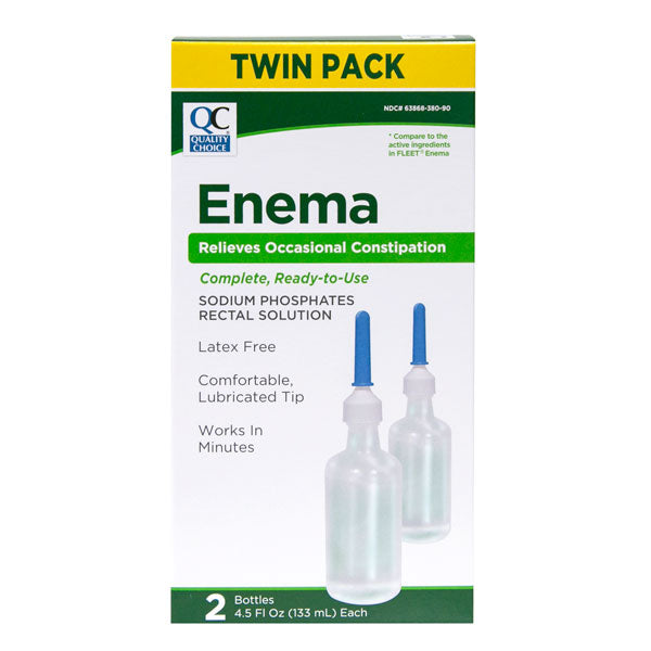 Enema Twin Pack, 4.5 oz, QC97004
