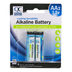 AA Alkaline Batteries, 2 pk, QC99523