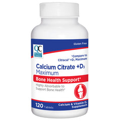 Calcium Citrate plus D3 Max Tablets, 120 ct, QC95283