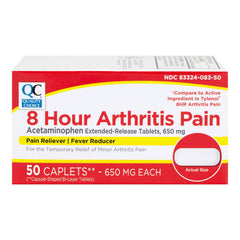 Acetaminophen 650 mg Arthritis Caplets, 50 ct, QC95498