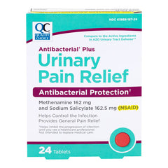 Antibacterial Plus Urinary Pain Relief Tablets, 24 ct, QC99603