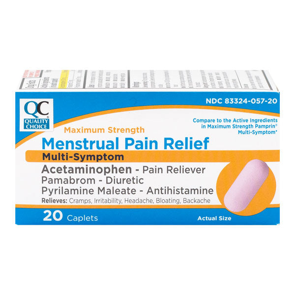 Menstrual Pain Relief Max-Strength Caplets, 20 ct, QC99445