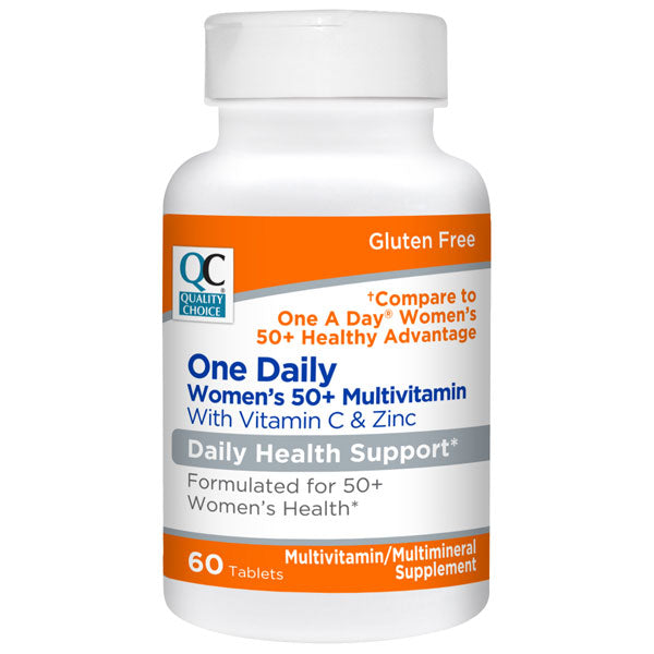 One Daily Women's 50+ Multivitamin plus C & Zinc Tablets, 60 ct, QC96684