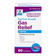 Gas Relief Max-Strength Softgels, 60 ct, QC95303