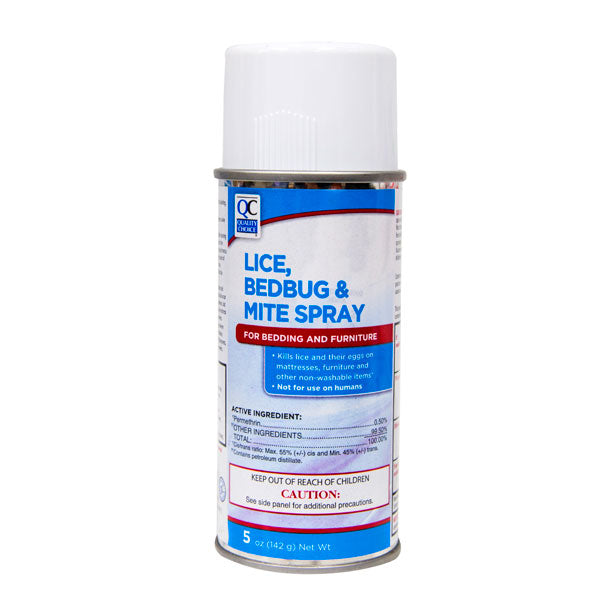 Lice, Bedbug & Mite Spray for Bedding & Furniture, 5 oz, QC95120