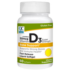 Vitamin D3 2000 IU/50 mcg Softgels, 60 ct, QC96680