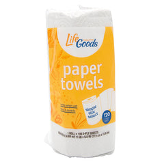 LifeGoods Paper Towel S-A-S Single Roll, 120 Sheets, 1 ct, QC60021