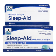 Sleep-Aid Max-Strength Softgels, 32 ct, QC99681