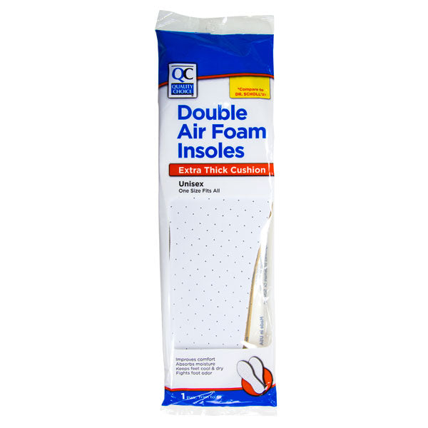 Double Air Foam Insoles, OSFA, 1 pr, QC94651