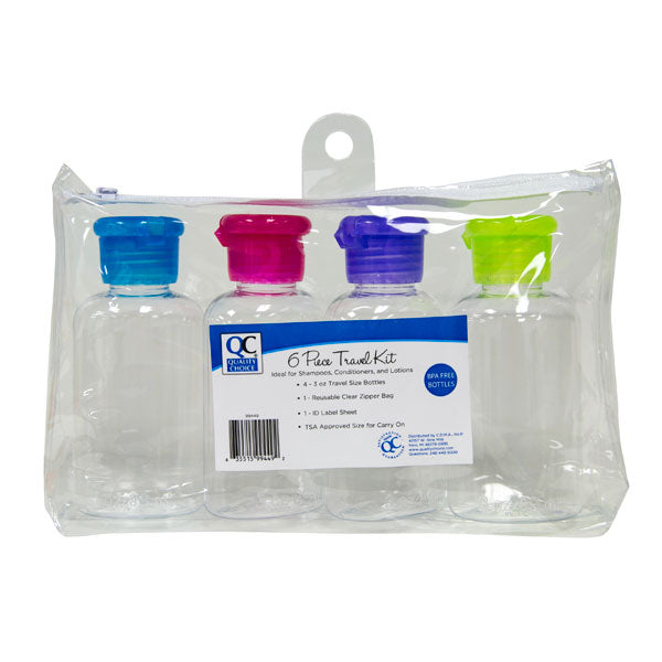 Travel Kit 6-Piece Bottle Set, 1 ct, QC99449