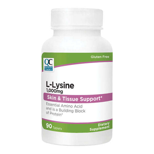 L-Lysine 1000 mg Tablets, 90 ct, QC99909