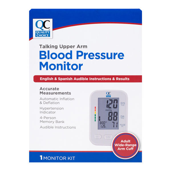 Blood Pressure Monitor Premium Talking w/ Wide Range Cuff