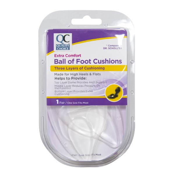 Clear Gel Ball of Foot Women's Cushions, OSFA, 1 pr, QC99419