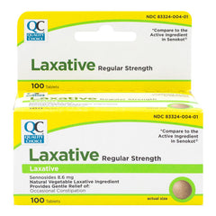 Senna Laxative Tablets, 100 ct, QC90000