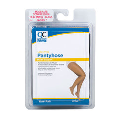 Panty Hose 15-20mmHg Black Queen Plus, 1 pr, QC96644