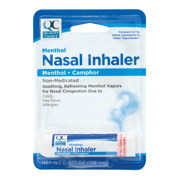 Non-Medicated Menthol Nasal Vapor Inhaler, 0.007 oz, QC99873