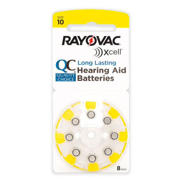 Rayovac Hearing Aid Battery Size 10, 8 ct, QC99922