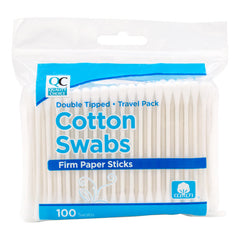 Cotton Swab Paper Sticks (Travel Size), 100 ct, QC99901