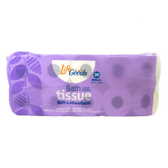 LifeGoods Bath Tissue, 1000 Sheets, 20 ct, QC60036