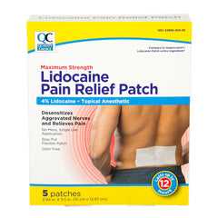 Pain Relief Patch with Lidocaine, 5 ct, QC99627