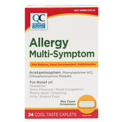 Allergy Multi-Symptom Cool Taste Caplets, 24 ct, QC95863