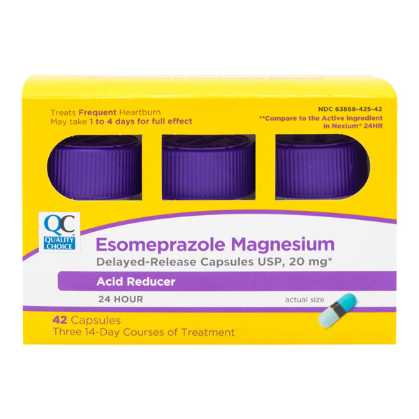 Esomeprazole 20 mg Acid Capsules 42 ct, QC99636