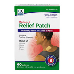 Medicated Relief Patch, 60 ct, QC99630