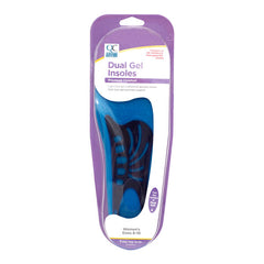 Dual Gel Women's Insoles, Blue, OSFA, 1 pr, QC94650