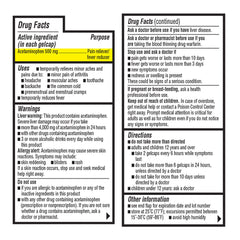 Acetaminophen Extra-Strength 500 mg Rapid Release Gelcaps, 50 ct, QC95609
