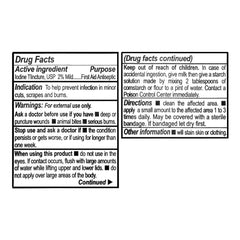 Iodine Tincture Mild 2% USP, 1 oz, QC99205