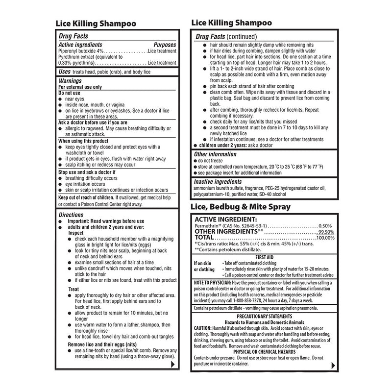 Lice Treatment Kit, 1 kit, QC94758