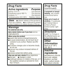 Eye Drops Moisturizing Relief, 0.5 oz, QC90376
