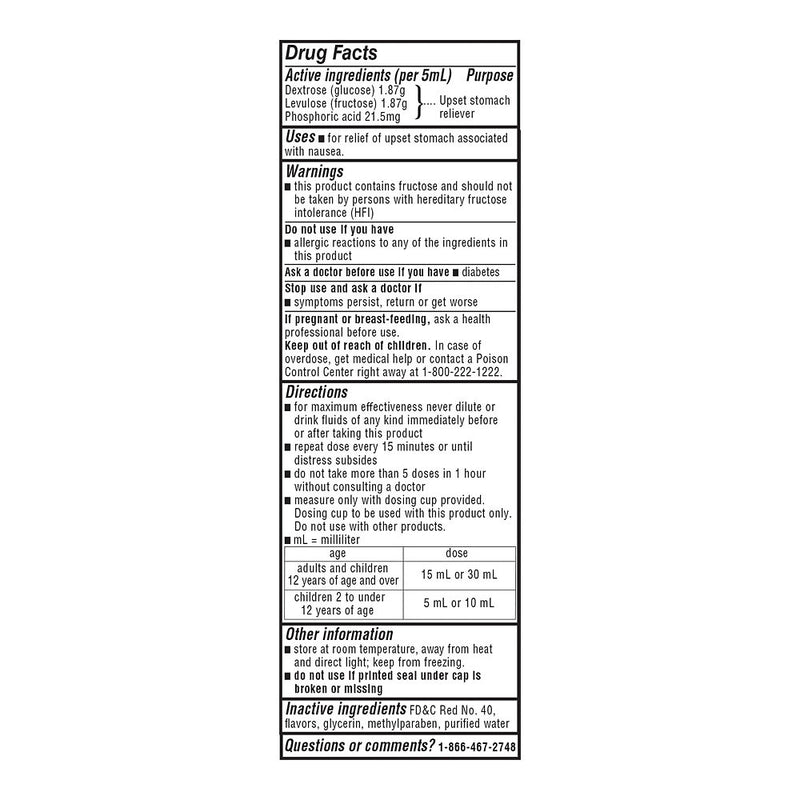Anti-Nausea Liquid, Cherry Flavor, 4 oz, QC95223