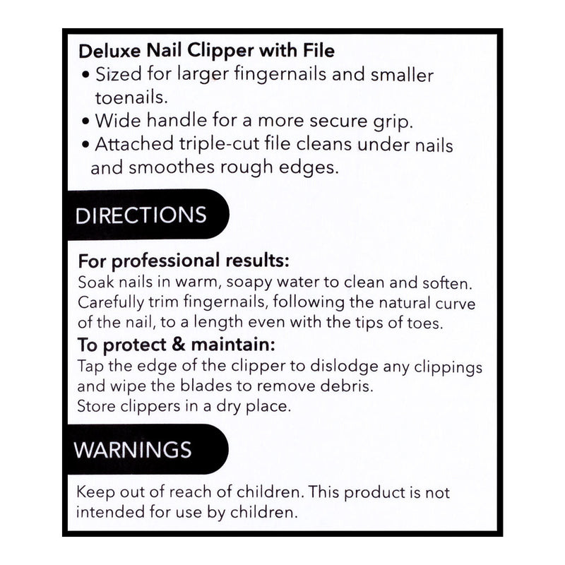 Nail Clipper with File, 1 ct, QC95311
