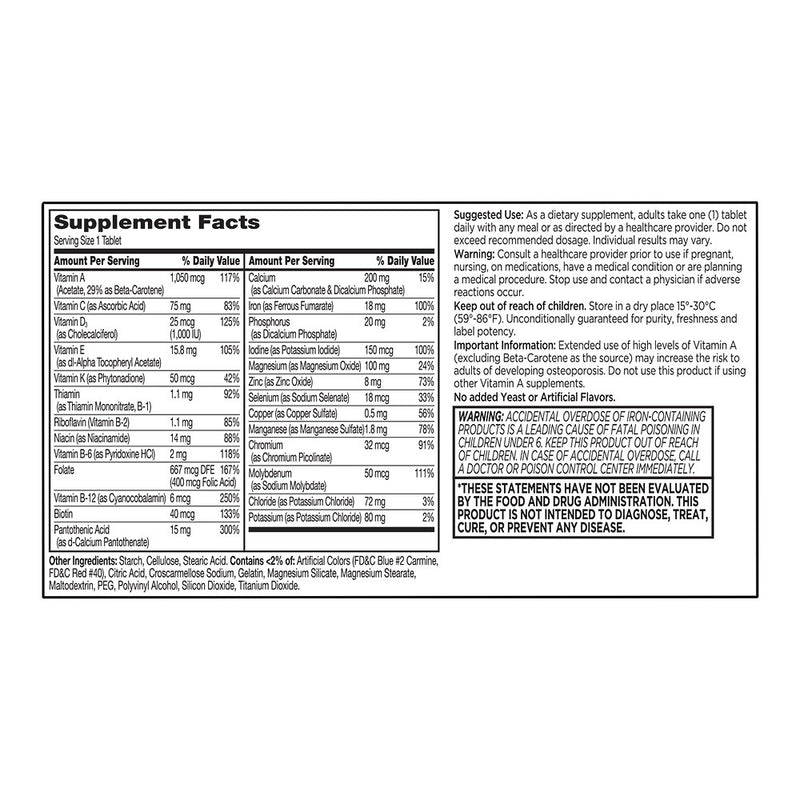 Multi-Vite Women's Multivitamin Tablets, 120 ct, QC99750