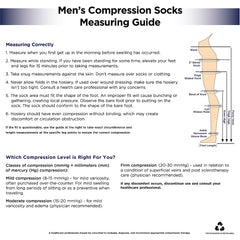 Socks Knee High Men's 20-30mmHg Brown Large, 1 pr, QC96649