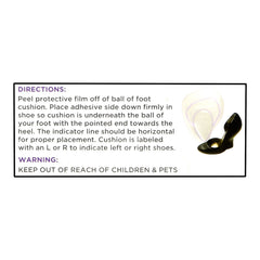 Clear Gel Ball of Foot Women's Cushions, OSFA, 1 pr, QC99419