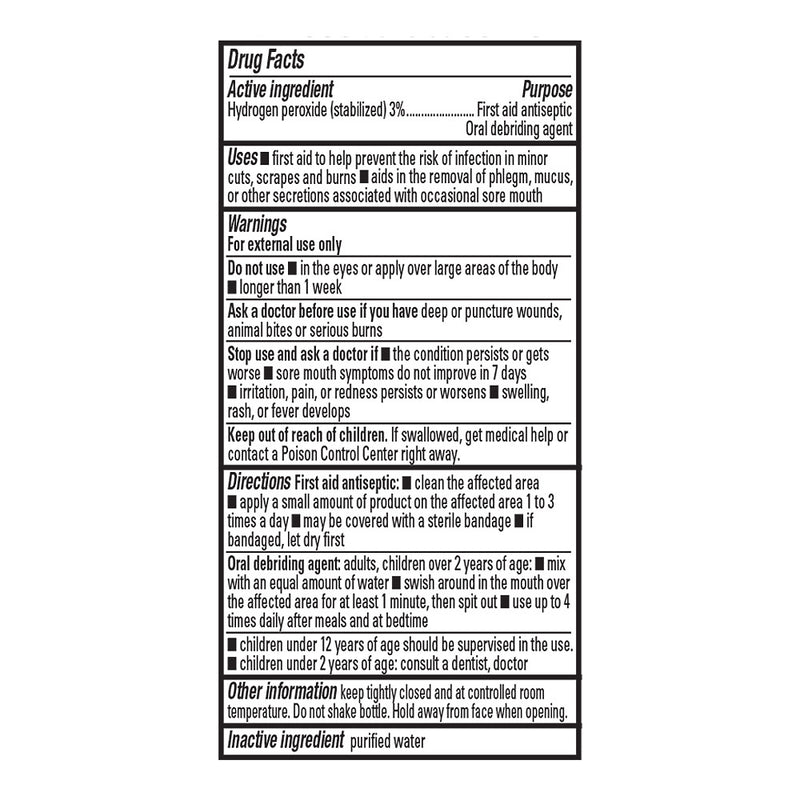 Hydrogen Peroxide 3%, 32 oz, QC94769
