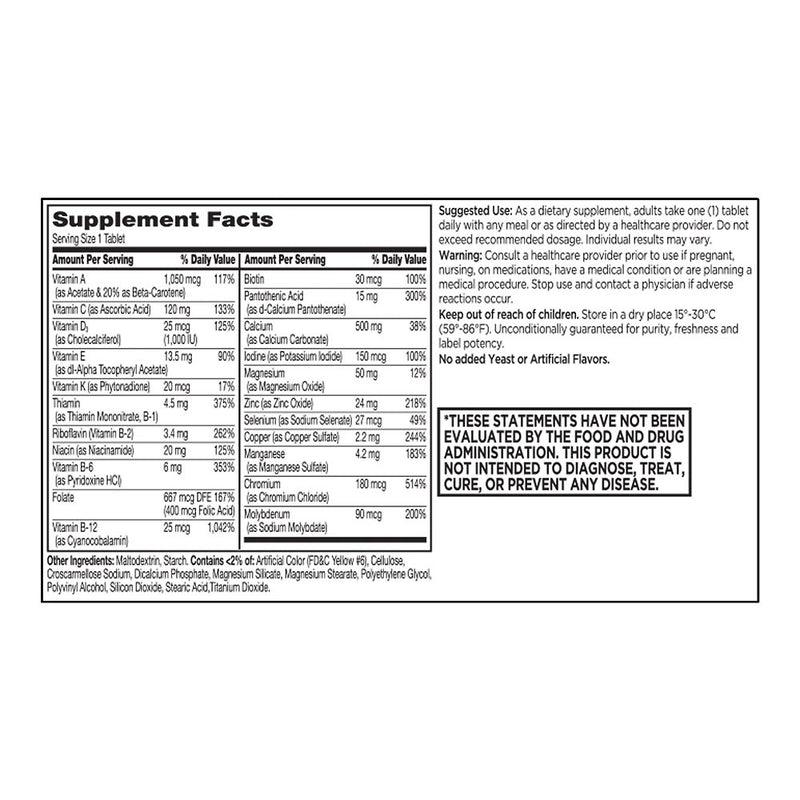 One Daily Women's 50+ Multivitamin plus C & Zinc Tablets, 60 ct, QC96684