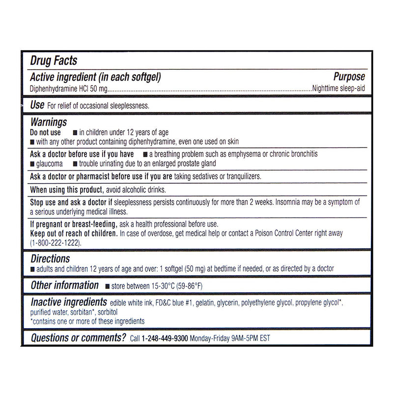 Sleep-Aid Max-Strength Softgels, 32 ct, QC99681