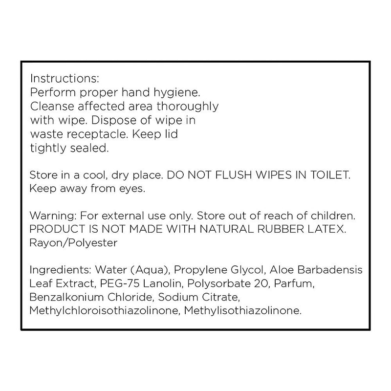 Flip Top Adult Wet Wipes