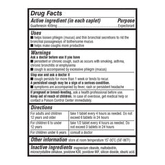 Mucus Relief 400 mg Caplets, 50 ct, QC95517