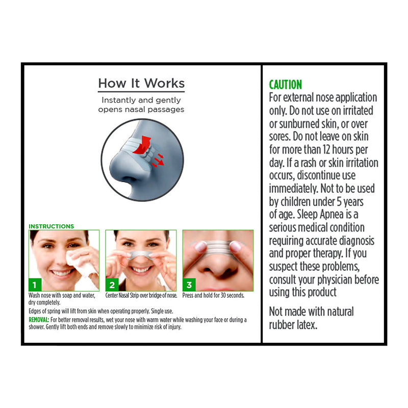Nasal Strip Triple Bridge Clear Color, 26 ct, QC99855