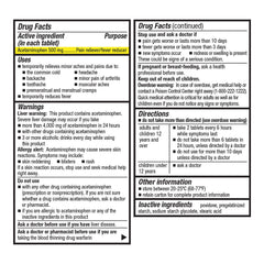 Acetaminophen Extra-Strength 500 mg Tablets, 100 ct, QC90857