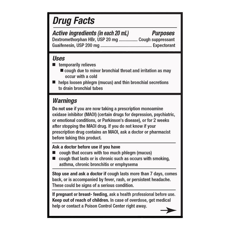 Tussin DM, 8 oz, QC98133