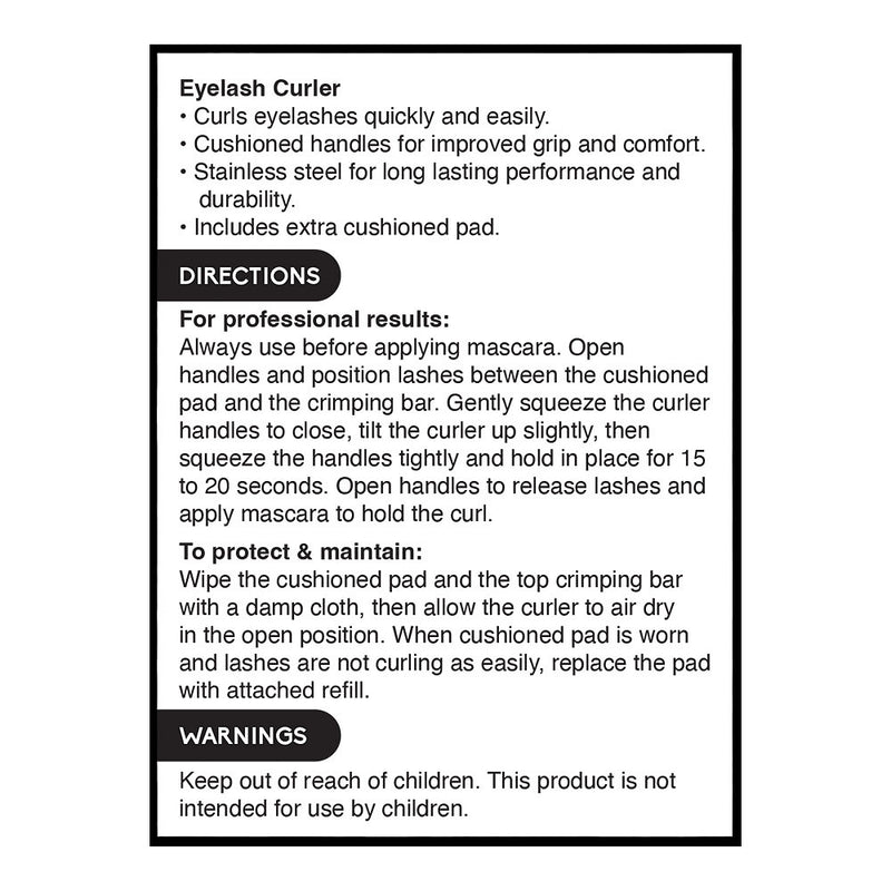 Eyelash Easy-Grip Curler, 1 ct, QC99172