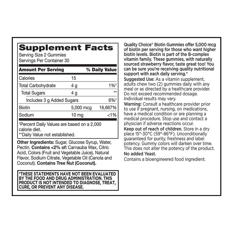 Biotin 5000 mcg Gummies