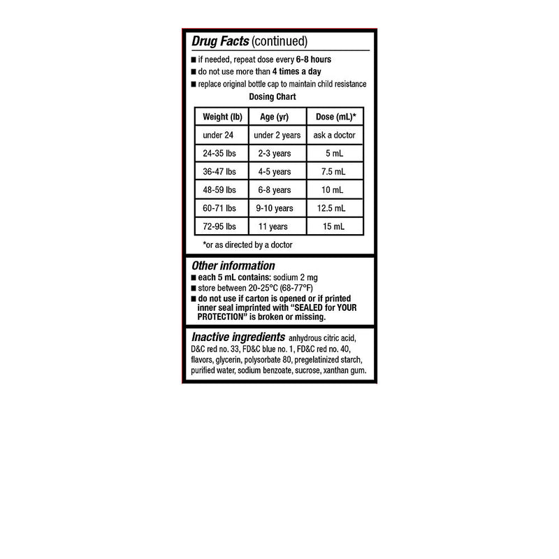 Ibuprofen Children's Oral Suspension, Grape Flavor, 4 oz, QC99574