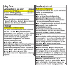 Dual Action Pain Reliever Caplets