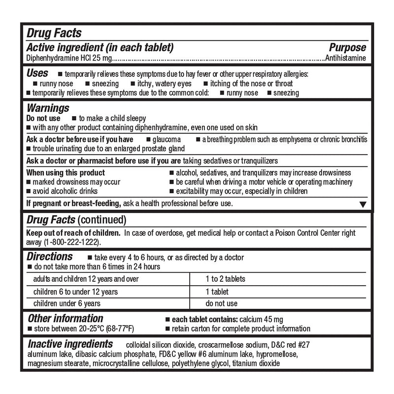 Allergy Relief Tablets, 300 ct QC99918